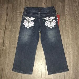 Red Ranch,little girls dark wash jeans. Size 2T.